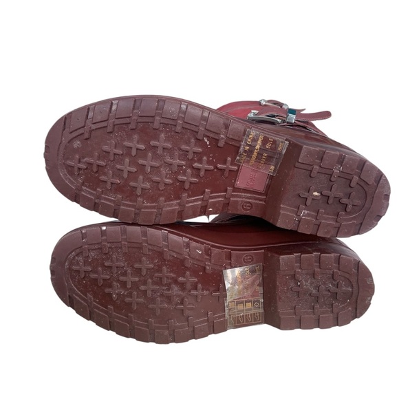 Michael Kors Red and Black Winter Rain Boots - Picture 2 of 7